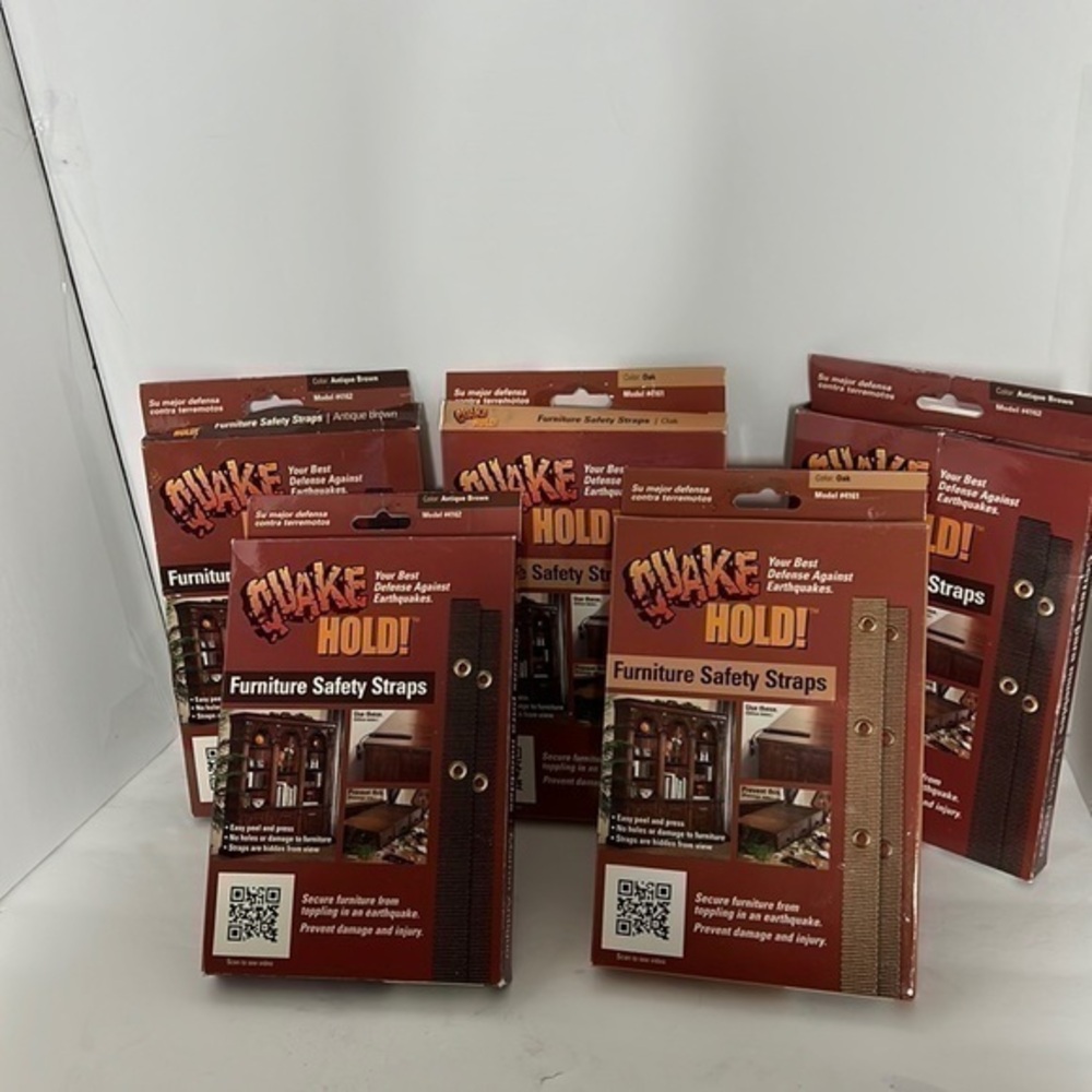 QUAKE HOLD, FURNITURE SAFTEY STRAPS